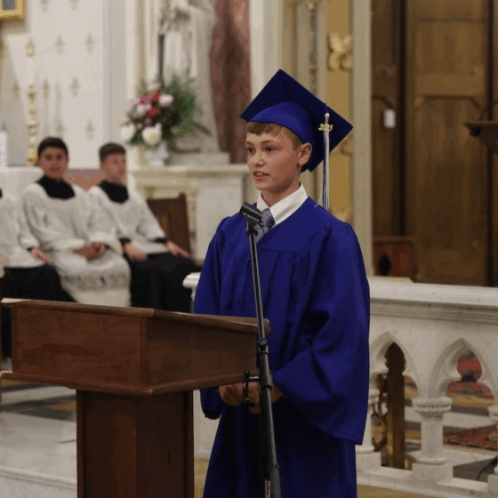Catholic school student